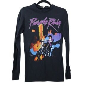 Prince and the Revolution Shirt Sz Small Vintage 1980s Crewneck Long Sleeve RARE